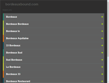 Tablet Screenshot of bordeauxbound.com